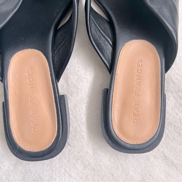 Dear Frances Wrap Sandals, Black 6.5 - Picture 4 of 7